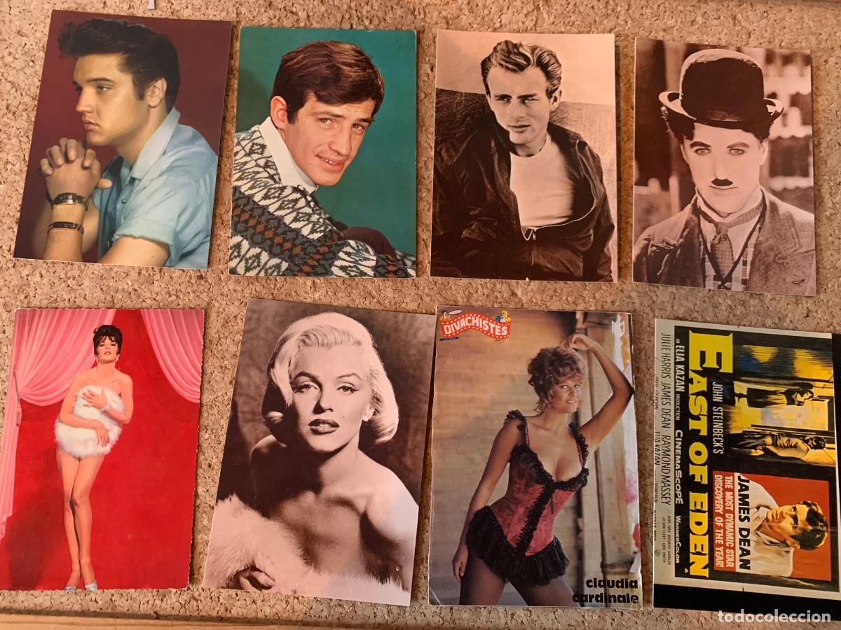 Postales: Lote de 8 postales, actores y actrices - Foto 1