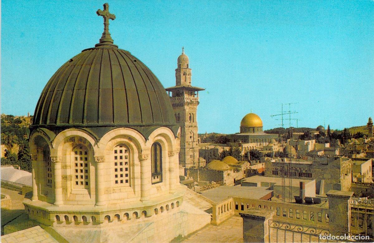 Postales: Postal Jerusal&eacute;n: Vista de la C&uacute;pula del Ecce Homo y C&uacute;pula de la Roca - Foto 1