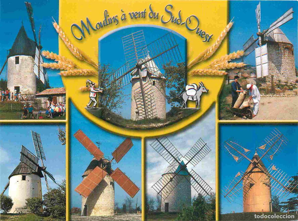 Cartes Postales: Carte Postale - Moulin &agrave; vent - Moulins du Sud Ouest - Multivues - CPM - Voir Scans Recto-Verso - Po