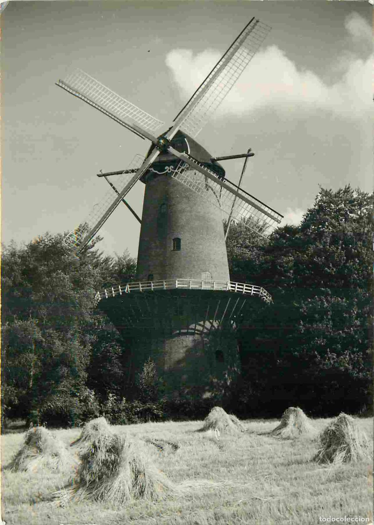 Postkarten: Carte Postale - Moulin &agrave; vent - Pays-Bas - Delft - Stenen stellingmolen - Meules de foin - CPSM gran