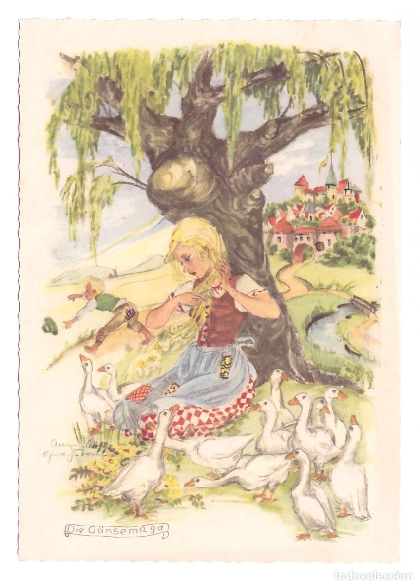 Postales: Die G&auml;nsemagd (Grimm). - Foto 1