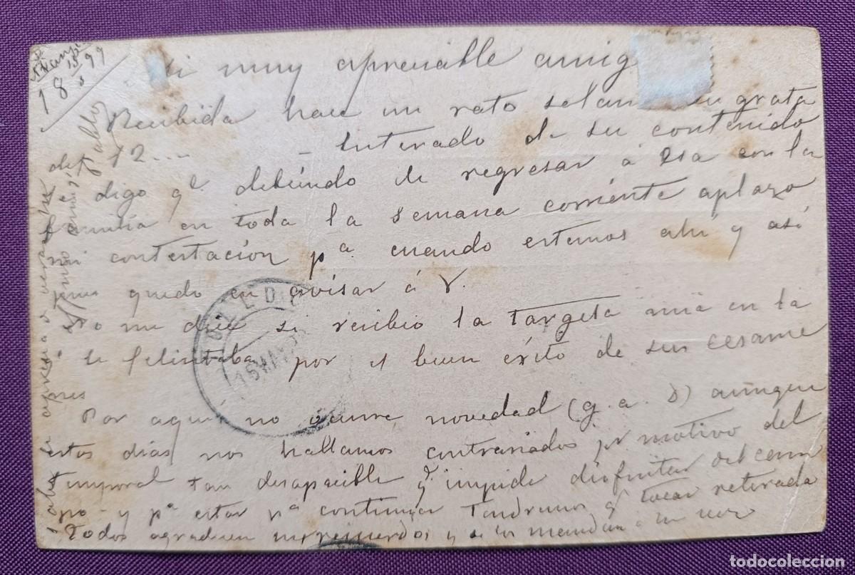 Postales: TARJETA ENTERO POSTAL. ARANJUEZ. 1899. - Foto 2