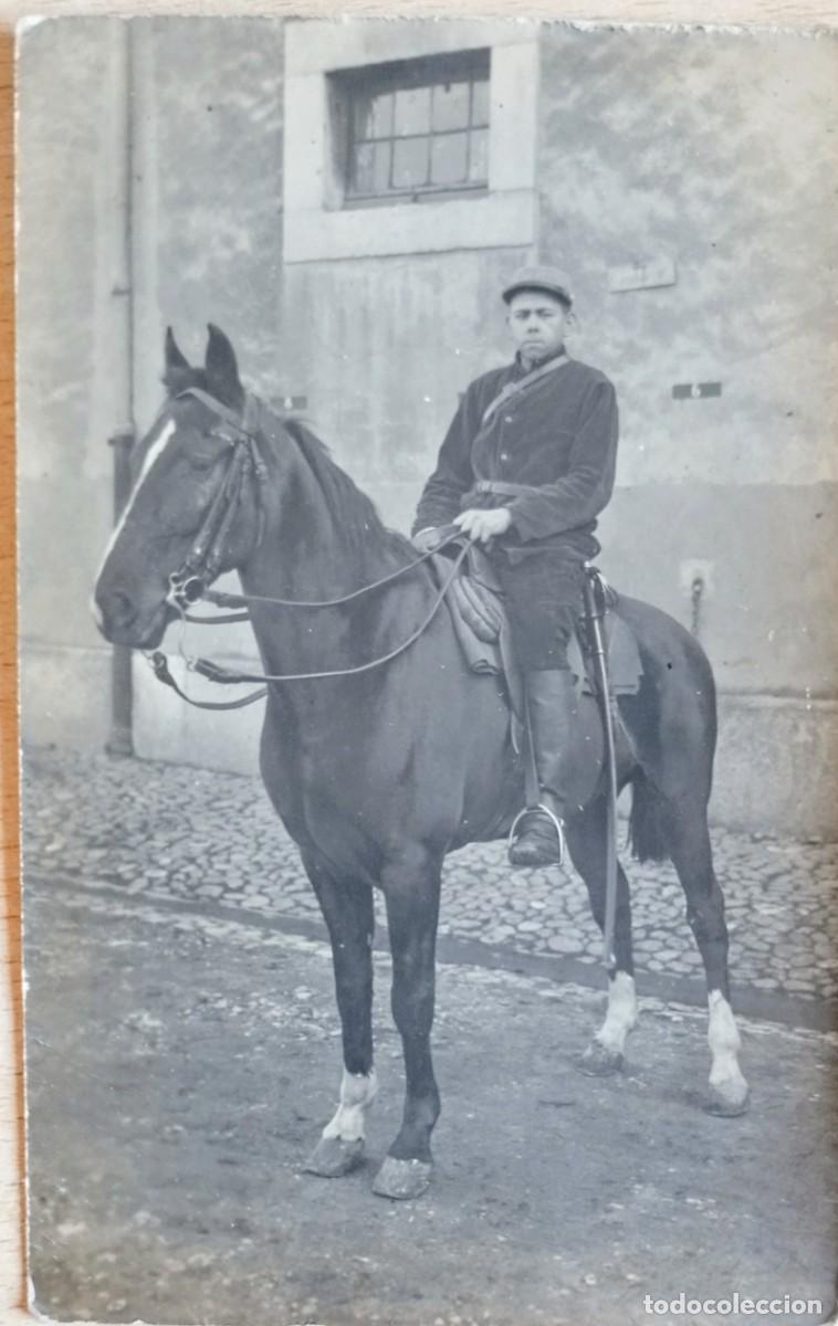 Postales: ANTIGUA POSTAL DE JINETE EN CABALLO - Foto 1