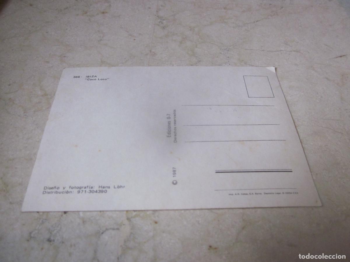 Postales: POSTAL IBIZA COCO LOCO - 1987 - Foto 2
