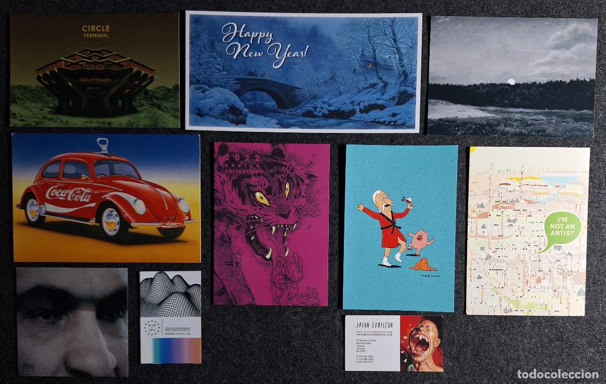 Postales: Lote de 10 flyers / postales / tarjetas variadas - Foto 1