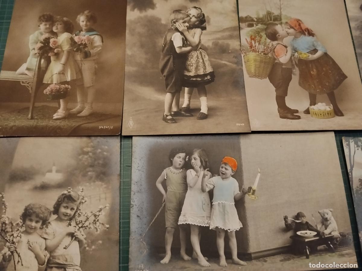 Postales: 10 Postales antiguas ni&ntilde;os. - Foto 2