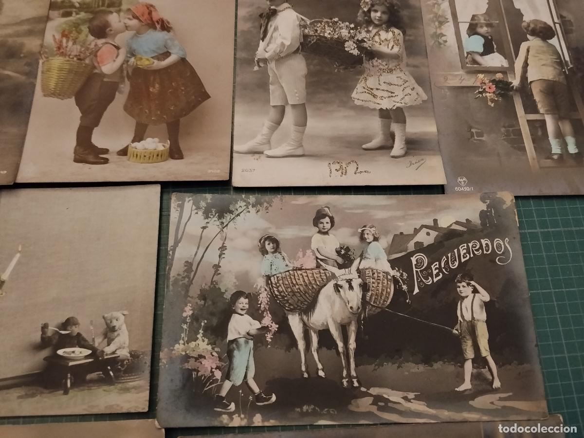 Postales: 10 Postales antiguas ni&ntilde;os. - Foto 3