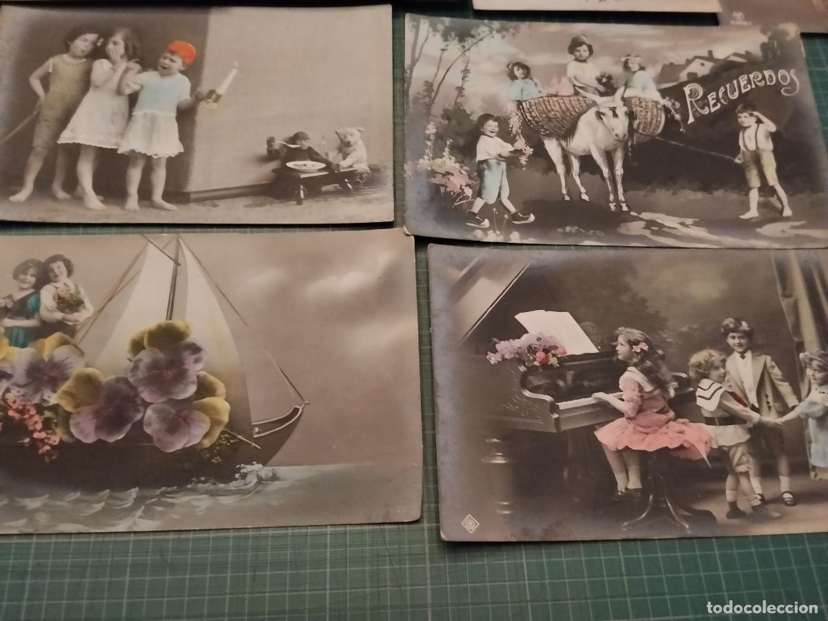 Postales: 10 Postales antiguas ni&ntilde;os. - Foto 4