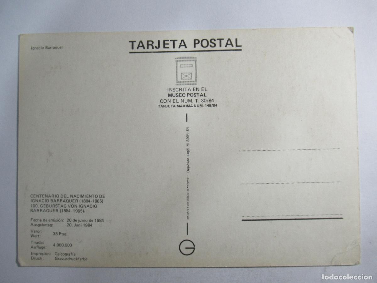 Postales: Centenario del nacimiento de Ignacio Barraquer - A&ntilde;o 1984 - S/C - Foto 2