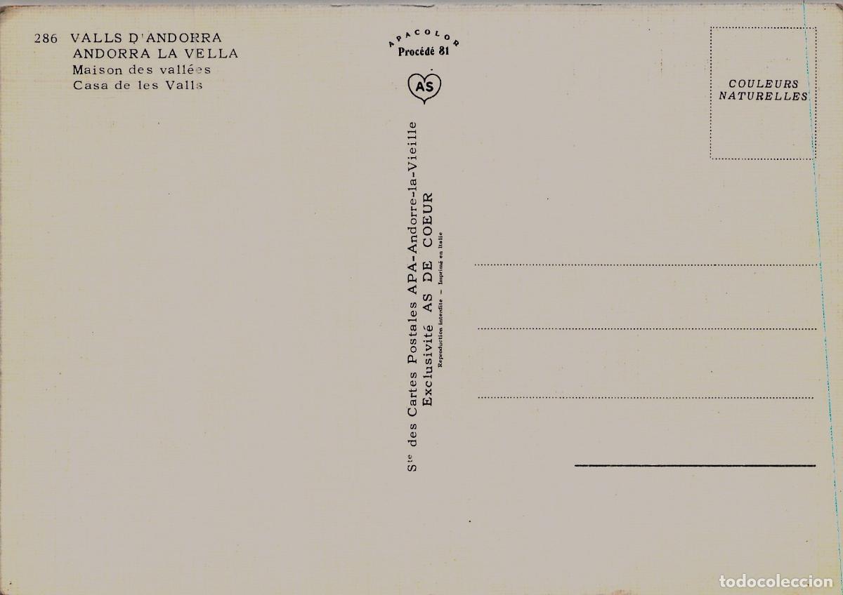 Postales: Postal de la Casa de la Vall en Andorra la Vella - Foto 2