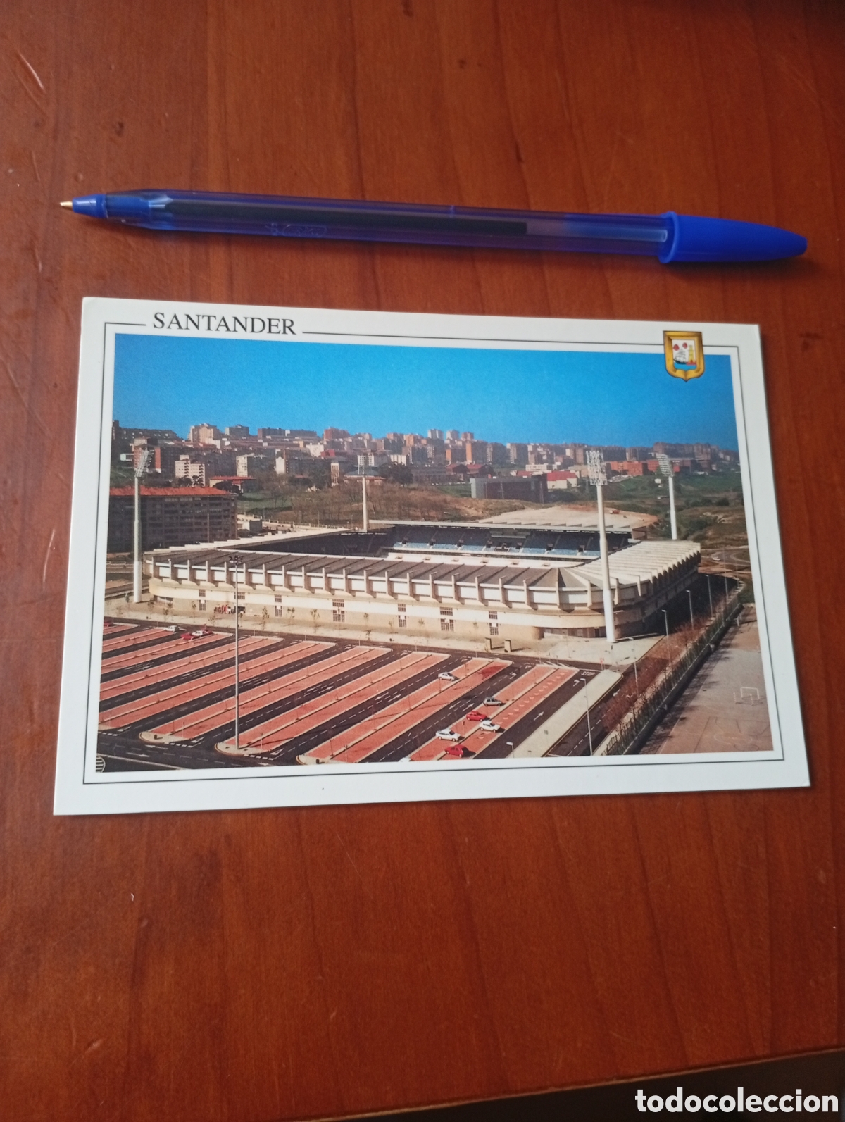 Postkarten: POSTAL FOTOGRAFIA ESTADIO FUTBOL EL SARDINERO SANTANDER CANTABRIA L . DOMINGUEZ