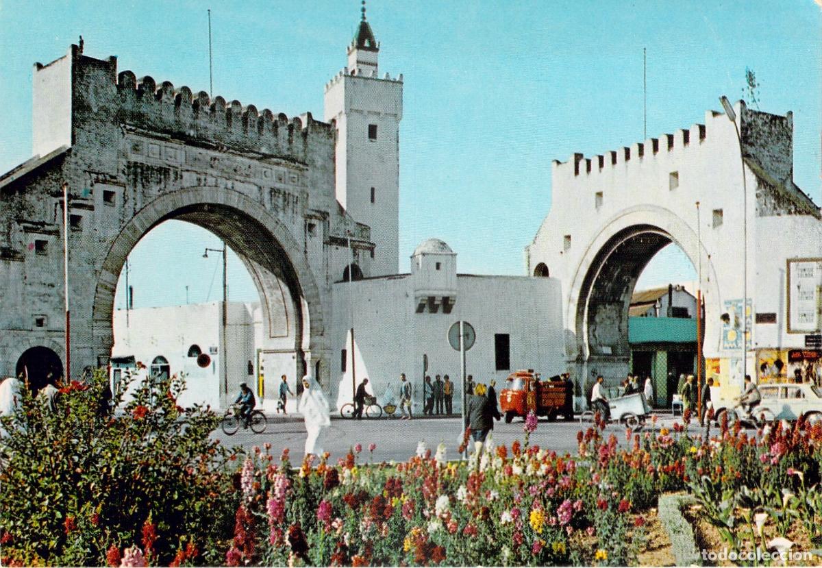 Postales: Postal de Bab El Khadhra en la ciudad de T&uacute;nez - Foto 1