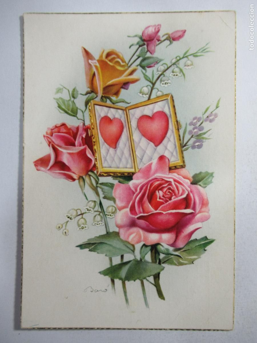Postales: Postal dibujo flores - Escrita - Foto 1