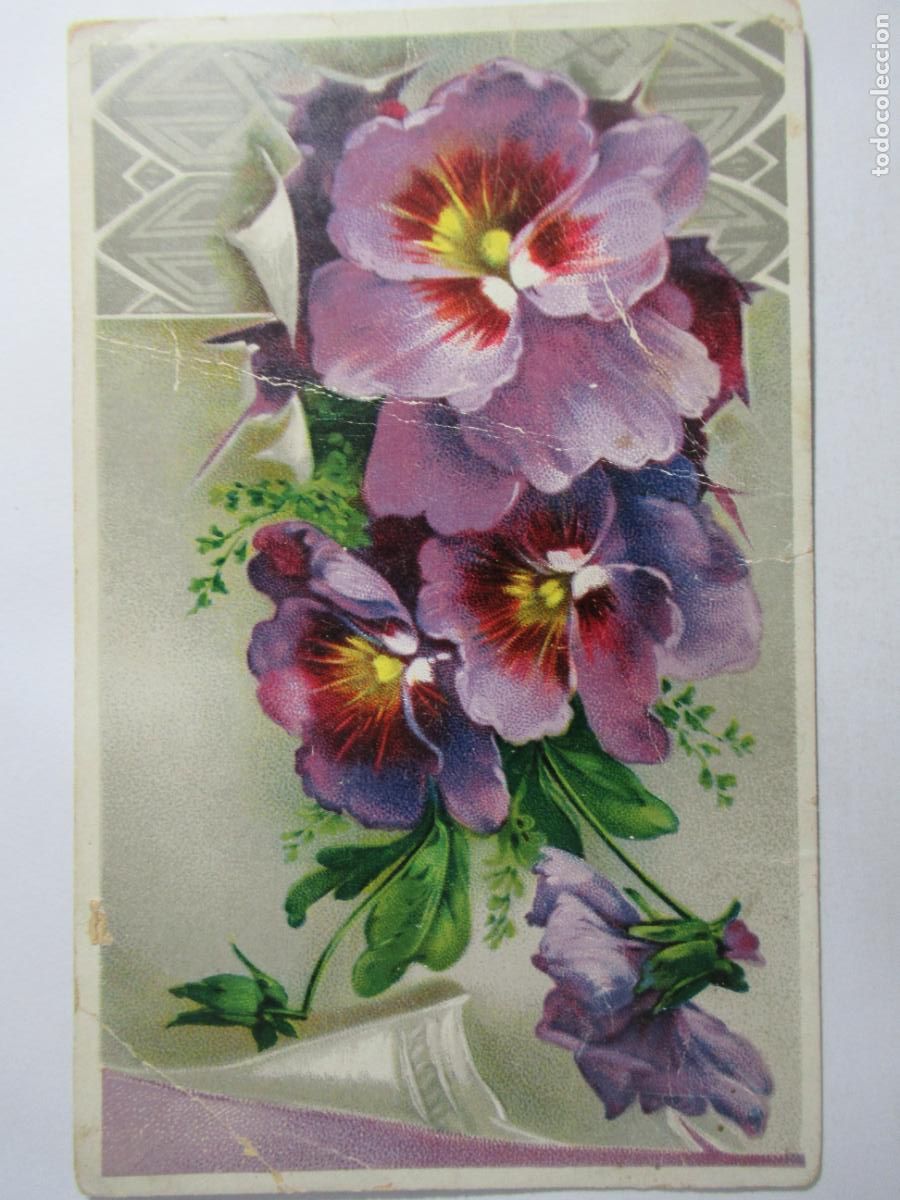 Postales: Postal dibujo flores - Escrita - Foto 1