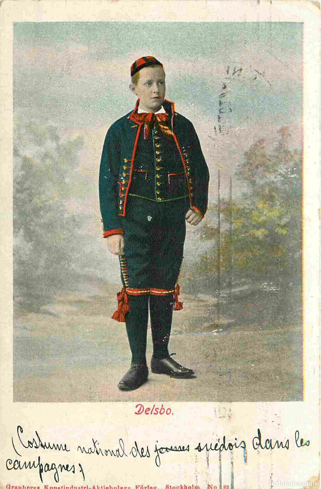 Postkarten: Carte Postale Ancienne - Folklore - Su&egrave;de - Comt&eacute; de G&auml;vleborg - Delsbo - Costume national des jeune