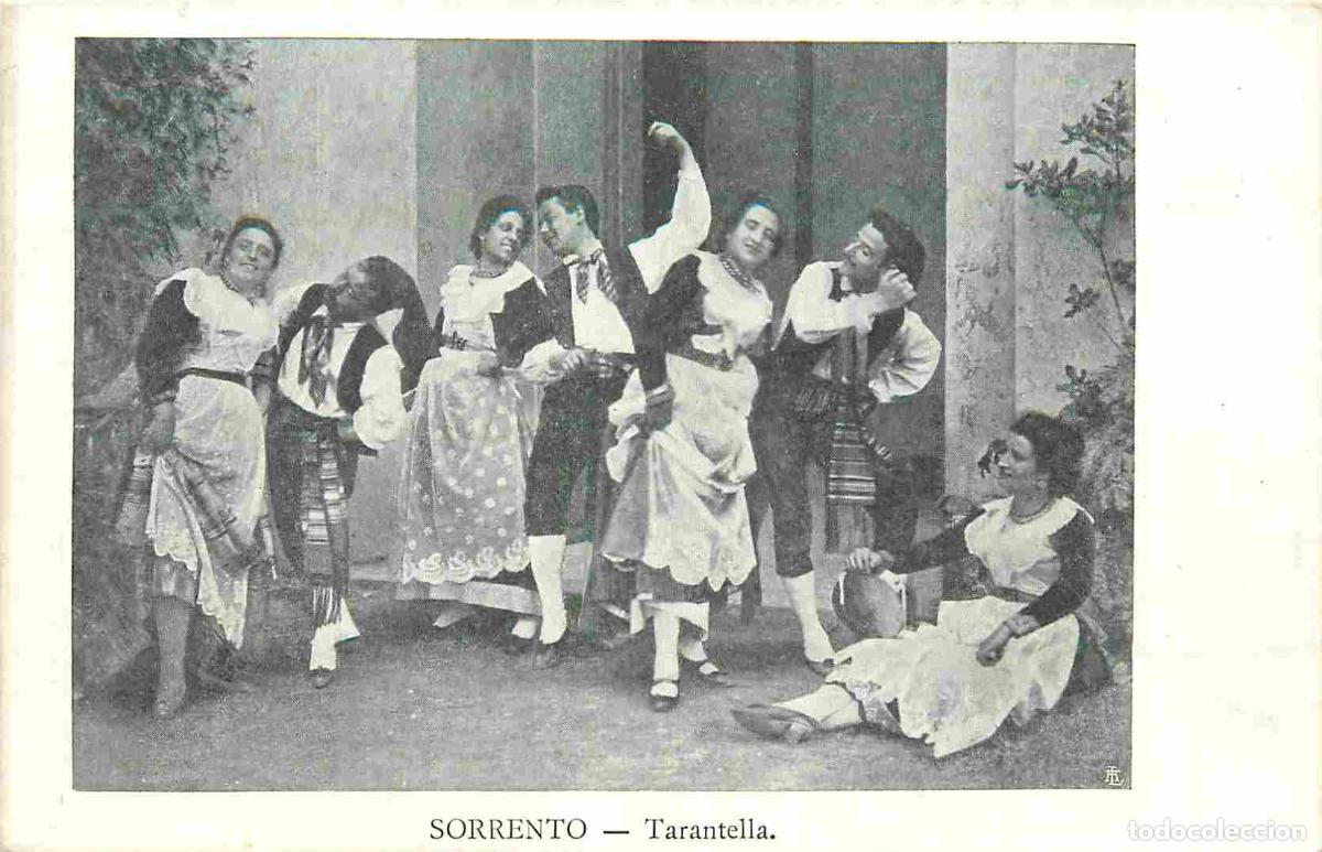Postkarten: Carte Postale Ancienne - Folklore - Italie - Campania - Sorrento - Tarantella - Pr&eacute;curseur - Anim&eacute;e