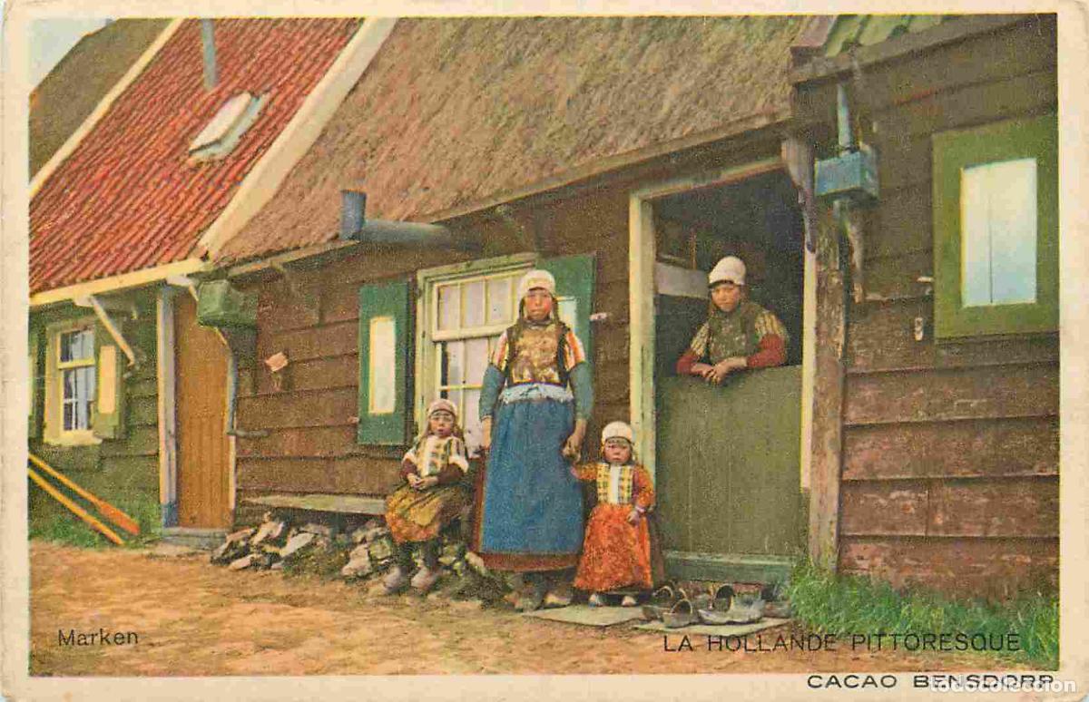 Postkarten: Carte Postale Ancienne - Folklore - Pays-Bas - Noord-Holland - Marken - Cacao Bensopr - La hollande