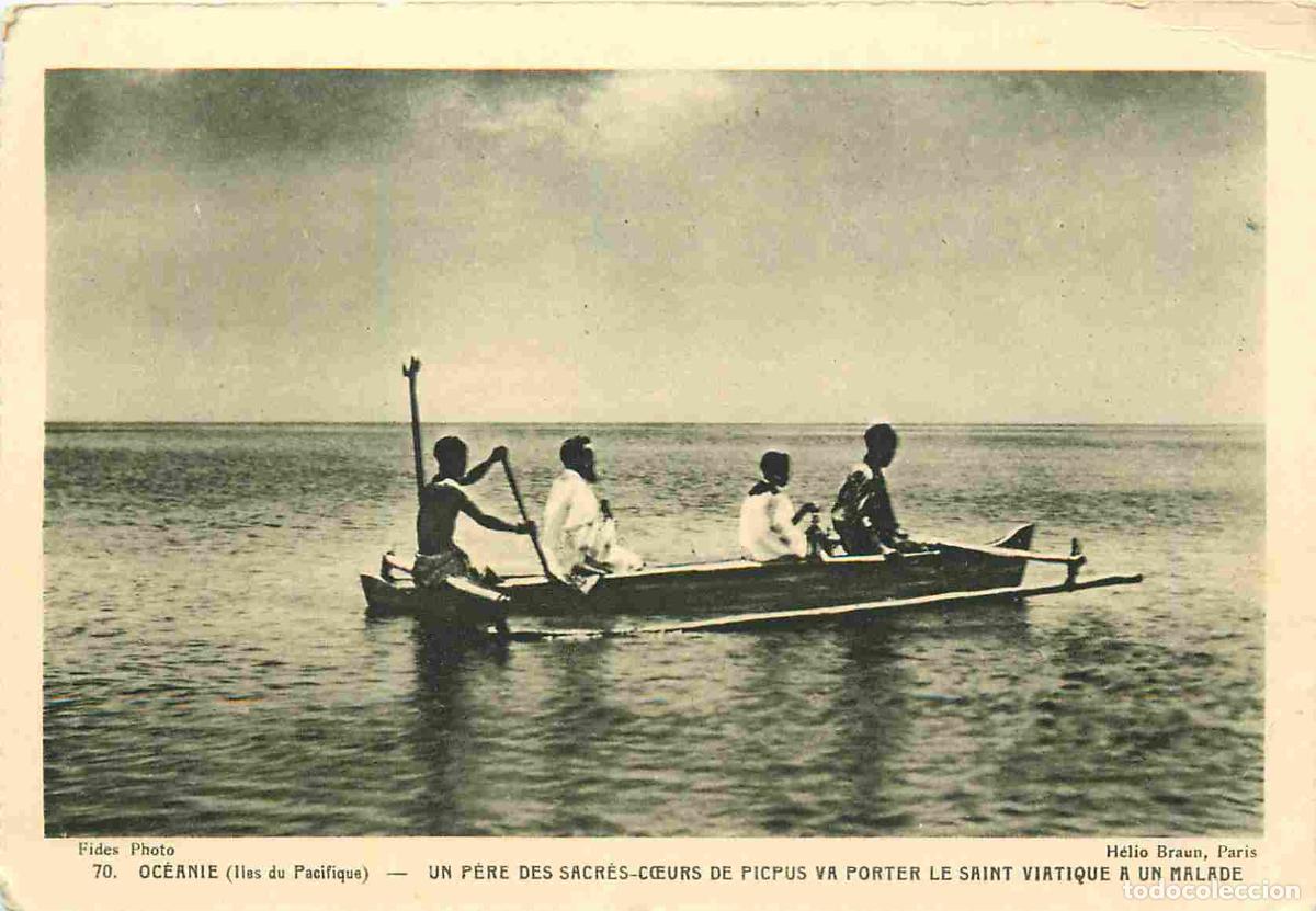 Postkarten: Carte Postale Ancienne - Folklore - Kiribati - Gilbert islands - Iles du pacifique - Un p&egrave;re des sac