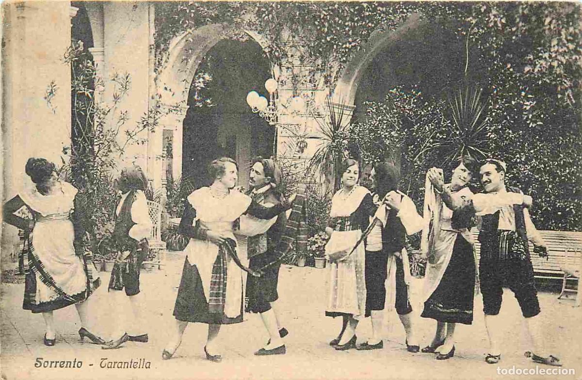 Postkarten: Carte Postale Ancienne - Folklore - Italie - Campania - Sorrento - Sorrento tarantella - Anim&eacute;e - Da