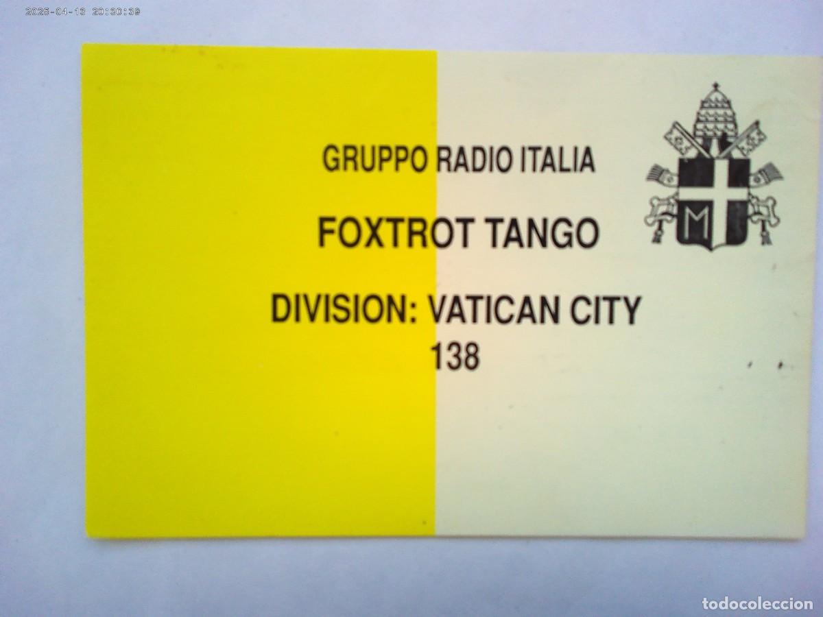 Postais: POSTAL DE RADIOAFICIONADO DE VATICANO