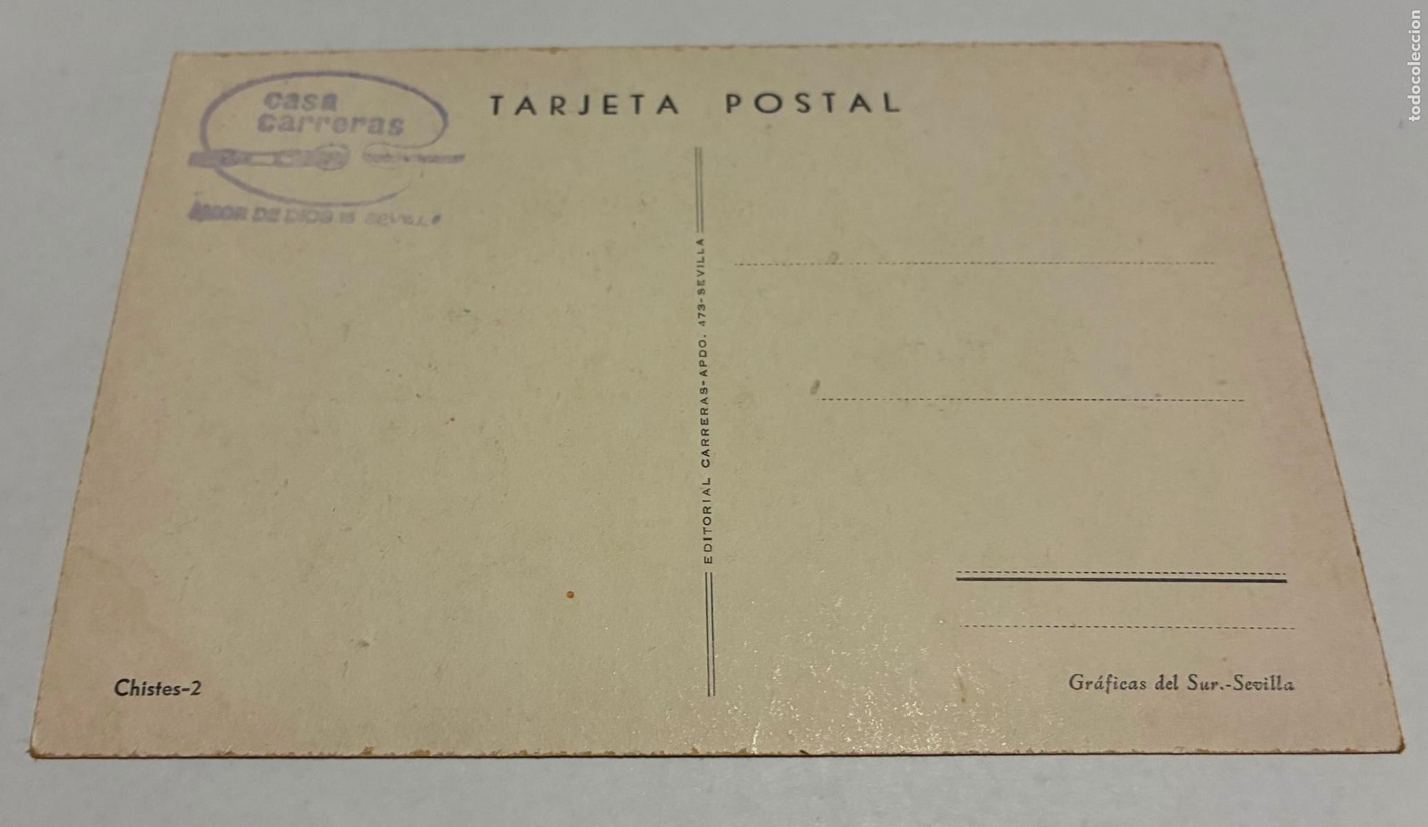 Postales: ANTIGUA POSTAL SEVILLA, CHISTE, Numero 2 - Foto 2