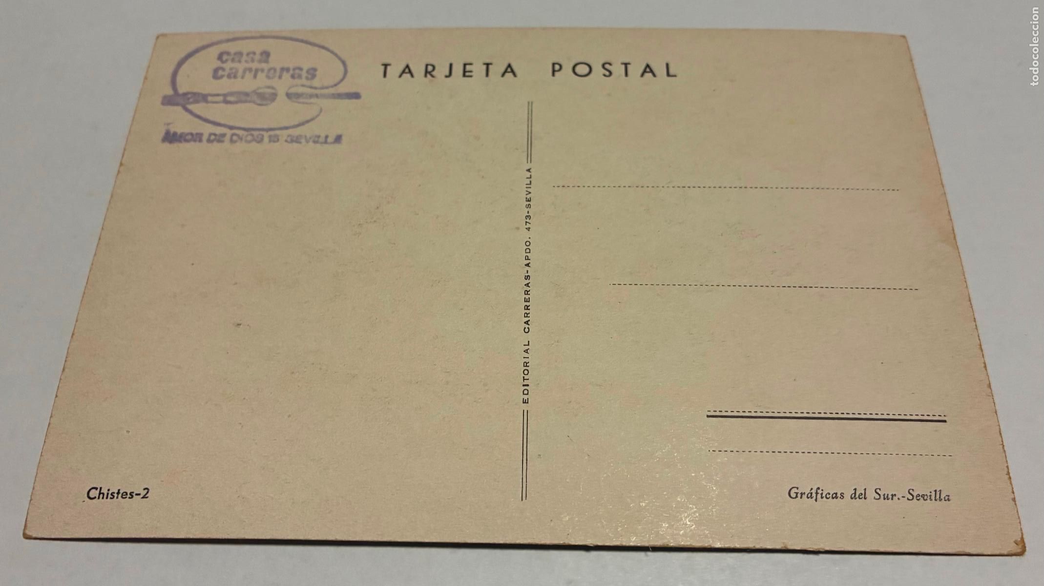 Postales: ANTIGUA POSTAL SEVILLA CHISTES, Numero 2 - Foto 2