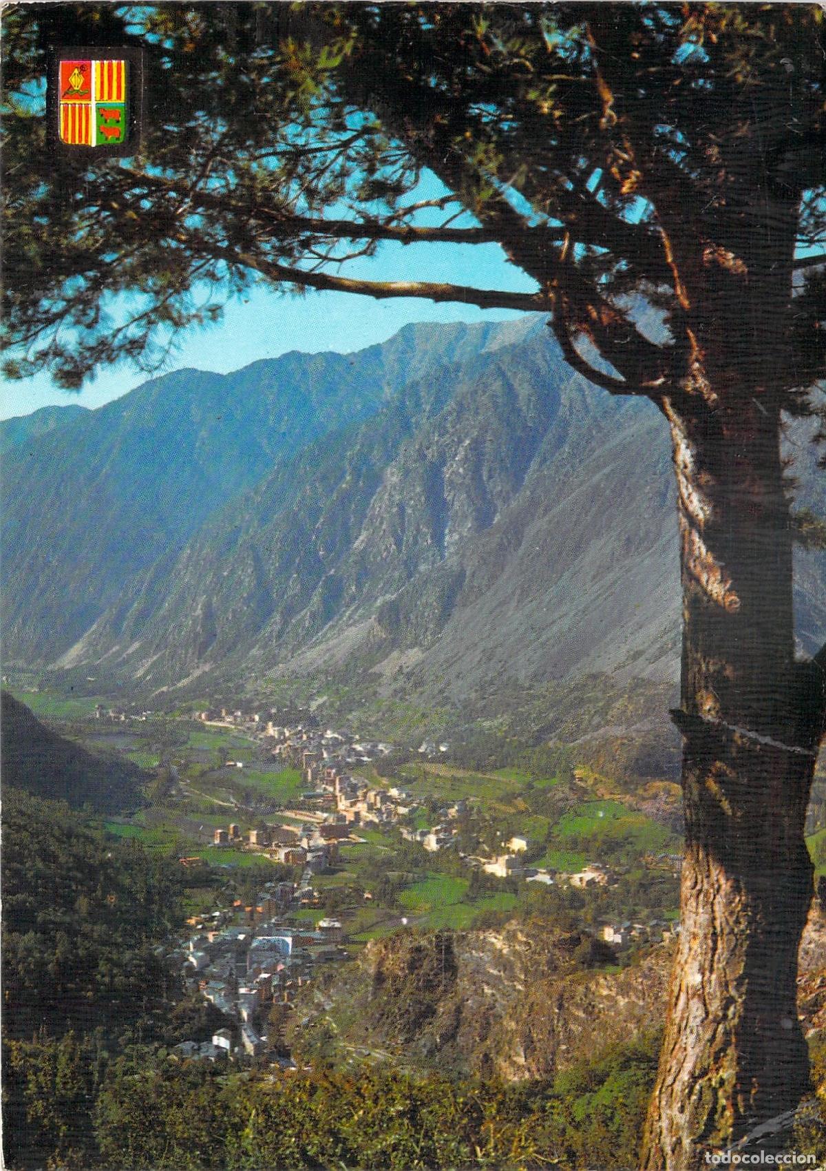 Cartes Postales: Postal de Les Escaldes y Andorra la Vieja, Valles de Andorra