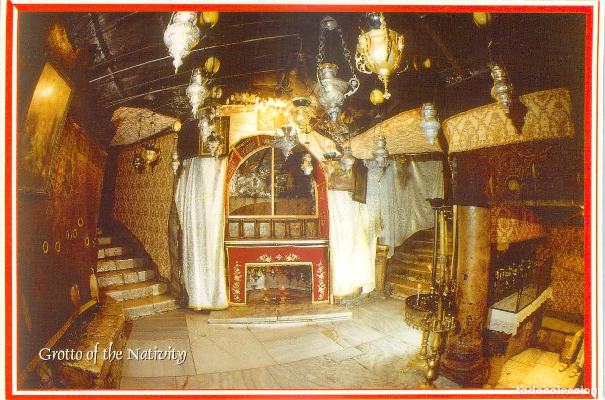 Postkarten: Postal de la Gruta de la Natividad en Bel&eacute;n