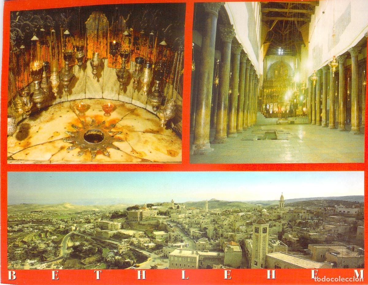 Cartoline: Postal de Bel&eacute;n: Iglesia de la Natividad y Vista Panor&aacute;mica