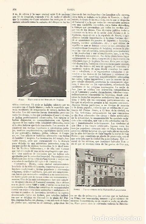 Cartoline: LAMINA ESPASA 14004: Mercado de Trajano de Roma - Varios