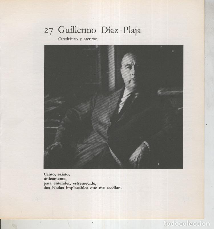 Postkarten: Ficha 027: Guillermo Diaz Plaja: Catedratico y escritor - Varios