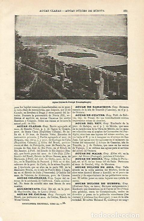 Postais: LAMINA ESPASA 12655: Aguas Dulces de Europa Estambul - Varios