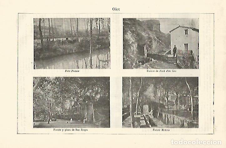 Postkarten: LAMINA ESPASA 21391: Vistas de Olot Girona - Varios