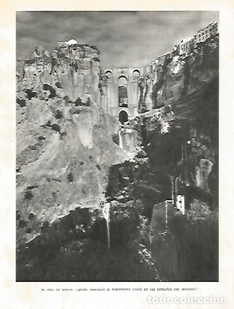 Postkarten: LAMINA 10859: El Tajo de Ronda - Jose Maria Peman. Fotografias de Ramon Dimas