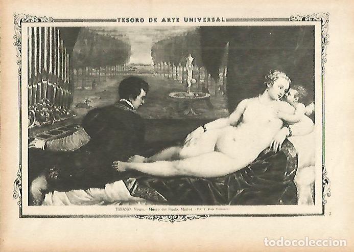 Postais: LAMINA 1297. TIZIANO. Venus - Varios