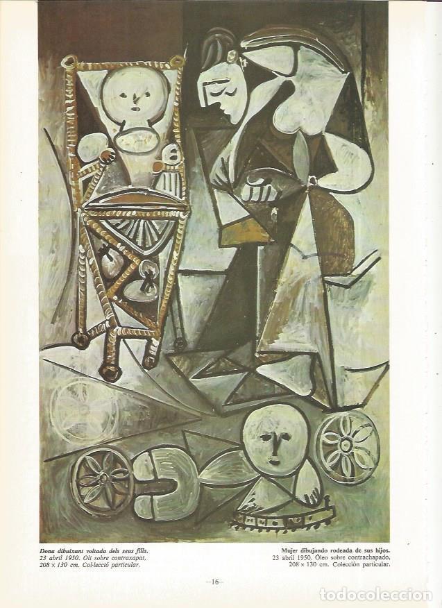 Postais: LAMINA 18980: Mujer dibujando rodeada de sus hijos - Alexandre Cirici