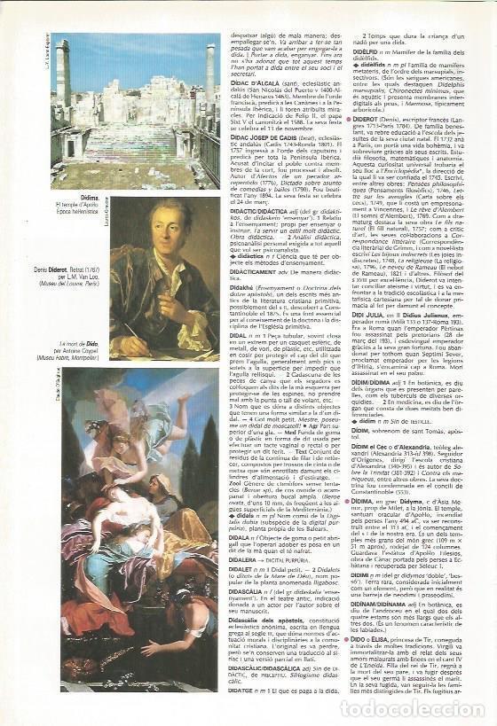 Postkarten: LAMINA LAROUSSE 70593: Templo de Apolo en Didima y Retrato, por Diderot - VVAA