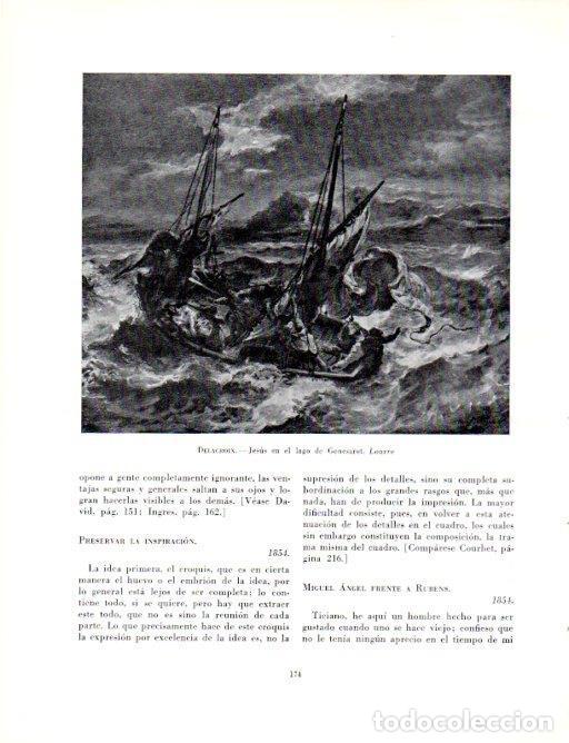 Postkarten: LAMINA V19040: Jesus en el lago de Genesaret por Delacroix - Robert Goldwater