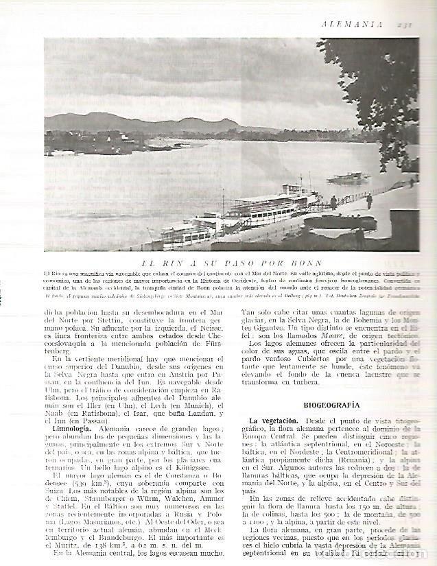 Postais: LAMINA 3158: ALEMANIA. El rio Rin por Bonn - Ramon Otero Pedrayo