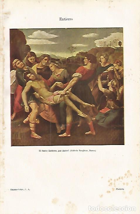 Postcards: LAMINA ESPASA 16496: El Santo Entierro por Rafael - Varios