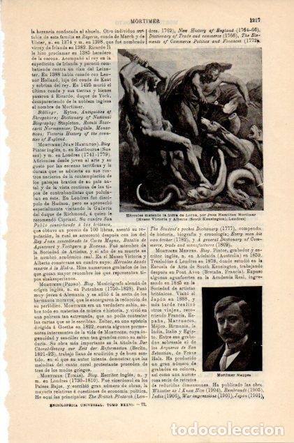 Cartoline: LAMINA V12953: Hercules matando la hidra Lerna, por Mortimer - Varios