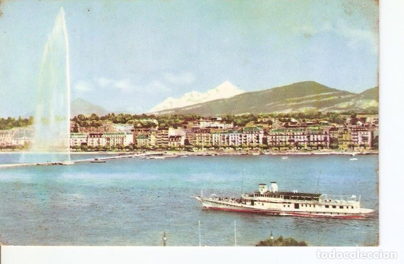 Postales: Postal 029137 : Geneve. Le jet deau, le Mont-Blanc - Varios