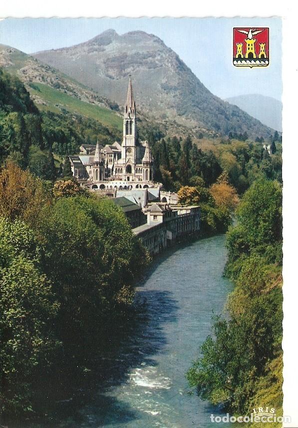 Postkarten: Postal 042763 : Lourdes. La Basilique et le Gave - Varios