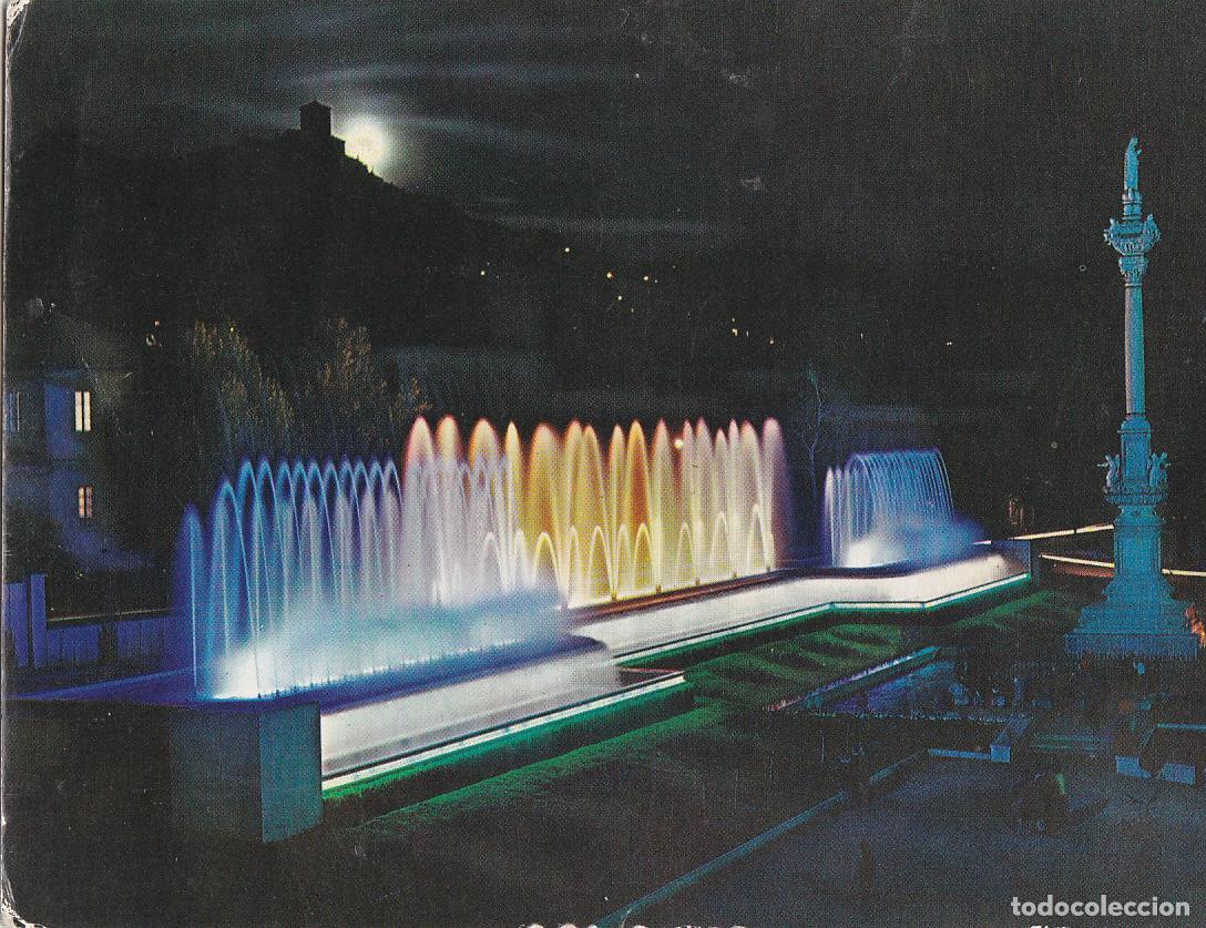 Postcards: Postal 61938 : Granada. Fuente Monumental del Triunfo (Nocturno) - Varios
