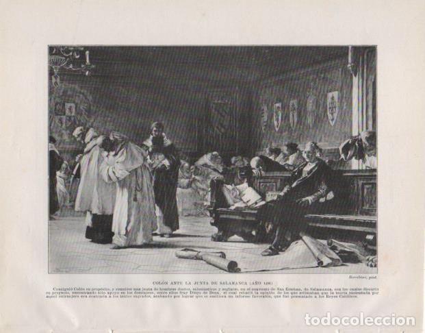 Postkarten: LAMINA V33736: Colon ante la Junta de Salamanca por Barabino - Manuel Rodriguez Codola