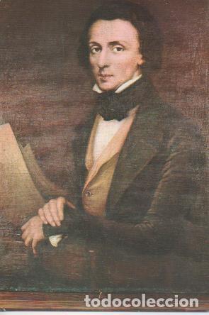 Cartes Postales: Postal E02603: F. Chopin, Oleo de von Aryr Scheffer - Varios