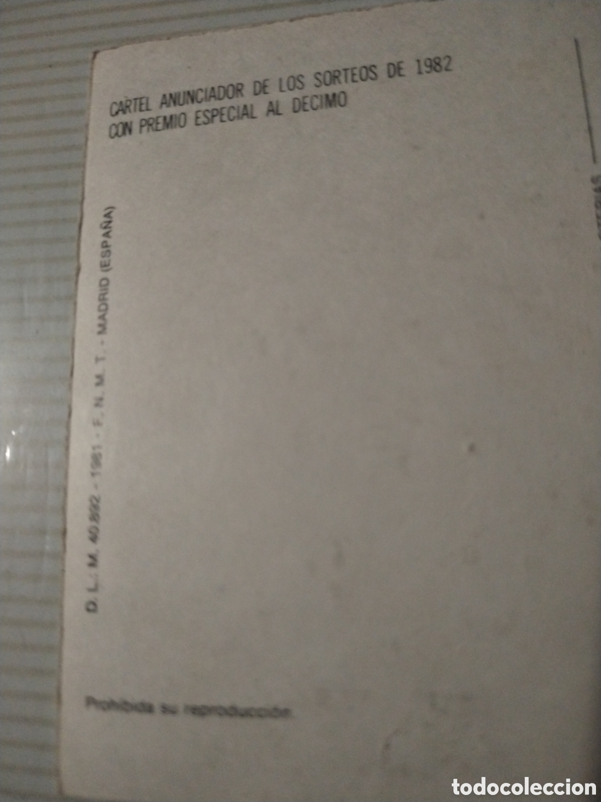 Postales: Postal loter&iacute;a nacional 1981 - Foto 3