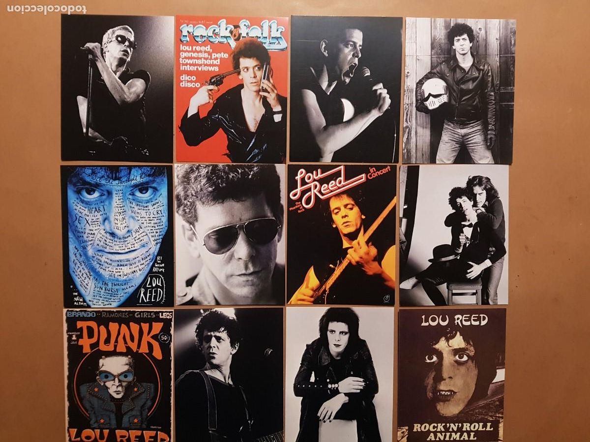 Postales: LOTE: 12 POSTALES LOU REED - N&ordm; 1