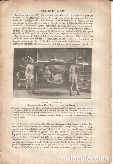 Postkarten: LAMINA V00087: Silla de mano, Japon - M. Falex - A. Mairey