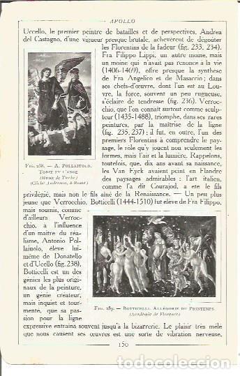 Cartoline: LAMINA V00170: Alegoria de la Primavera, por Botticelli - Salomon Reinach